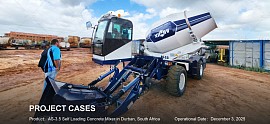 Aimix self loading concrete mixer in South Africa