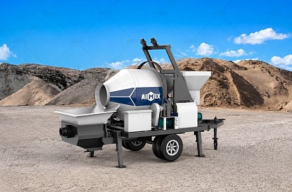abjz electric type concrete mix pump